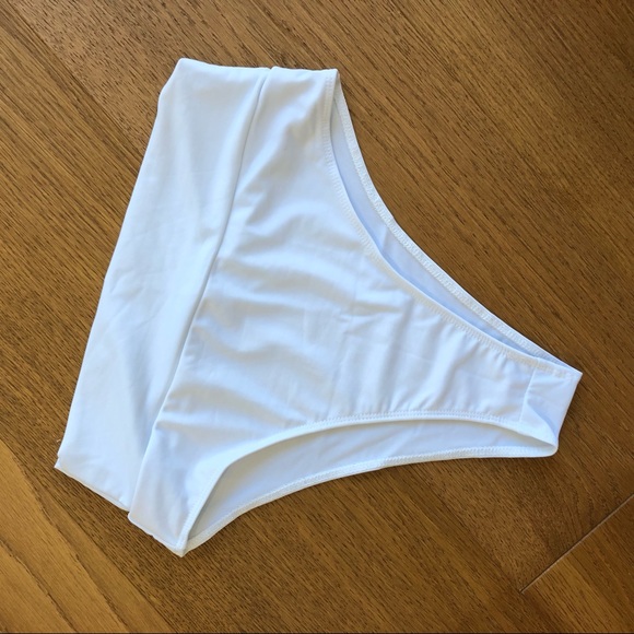 Brand New Sexy White Crop Top High Waist Bikini - Picture 5 of 5